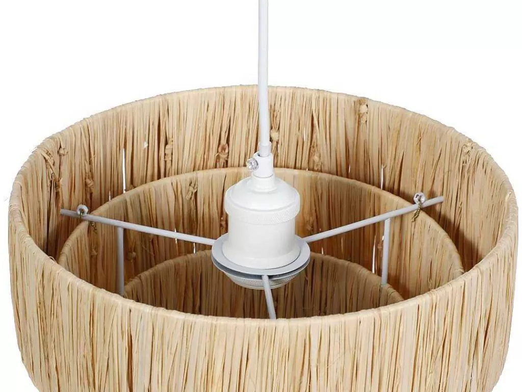 Candeeiro Suspenso*OZAIA Candeeiro Suspenso Em Rafia D30 X A171 Cm Natural - Sarnia