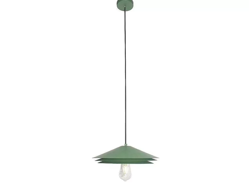 Candeeiro Suspenso*OZAIA Candeeiro Suspenso Metal D35 X A161 Cm Verde - Kiruna