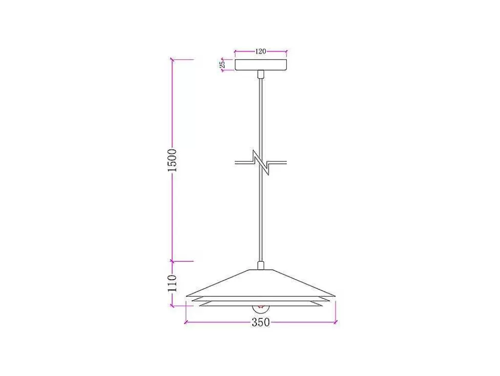 Candeeiro Suspenso*OZAIA Candeeiro Suspenso Metal D35 X A161 Cm Verde - Kiruna