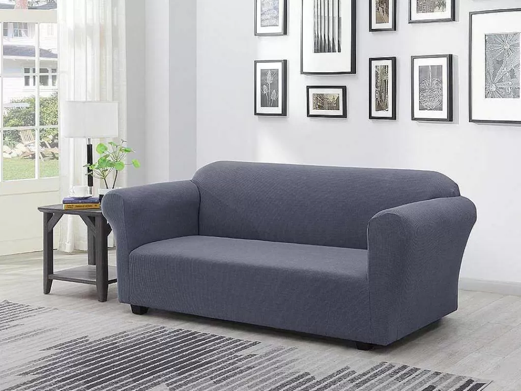 Têxtil De Casa*OZAIA Capa De Sofá Extensivel De C. 230 Cm Cor Antracite - Naples