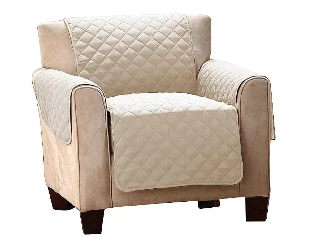 Têxtil De Casa*OZAIA Capa Protecao Poltrona 1 Lugar Corinthe - 165X179Cm - Cinza Taupe