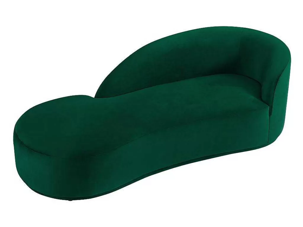 Chaise Longue*PASCAL MORABITO Chaise Longue Esquerda Veludo Verde - Lonigo De