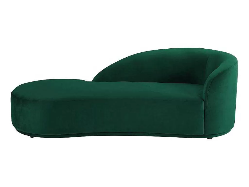 Chaise Longue*PASCAL MORABITO Chaise Longue Esquerda Veludo Verde - Lonigo De