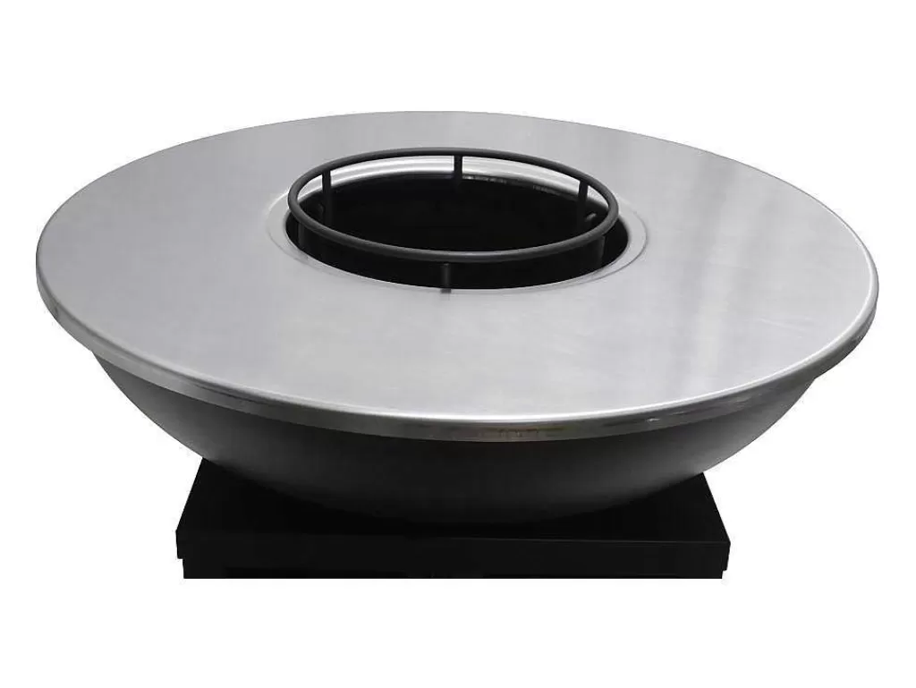 Barbecue, Braseiro De Jardim, Plancha*Vente-unique Churrasco, Chapa, Braseiro Em Aco C81 X L81 X A96 Cm Preto - Corvera