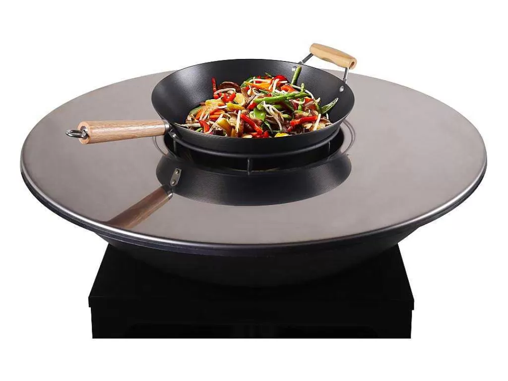 Barbecue, Braseiro De Jardim, Plancha*Vente-unique Churrasco, Chapa, Braseiro Em Aco C81 X L81 X A96 Cm Preto - Corvera