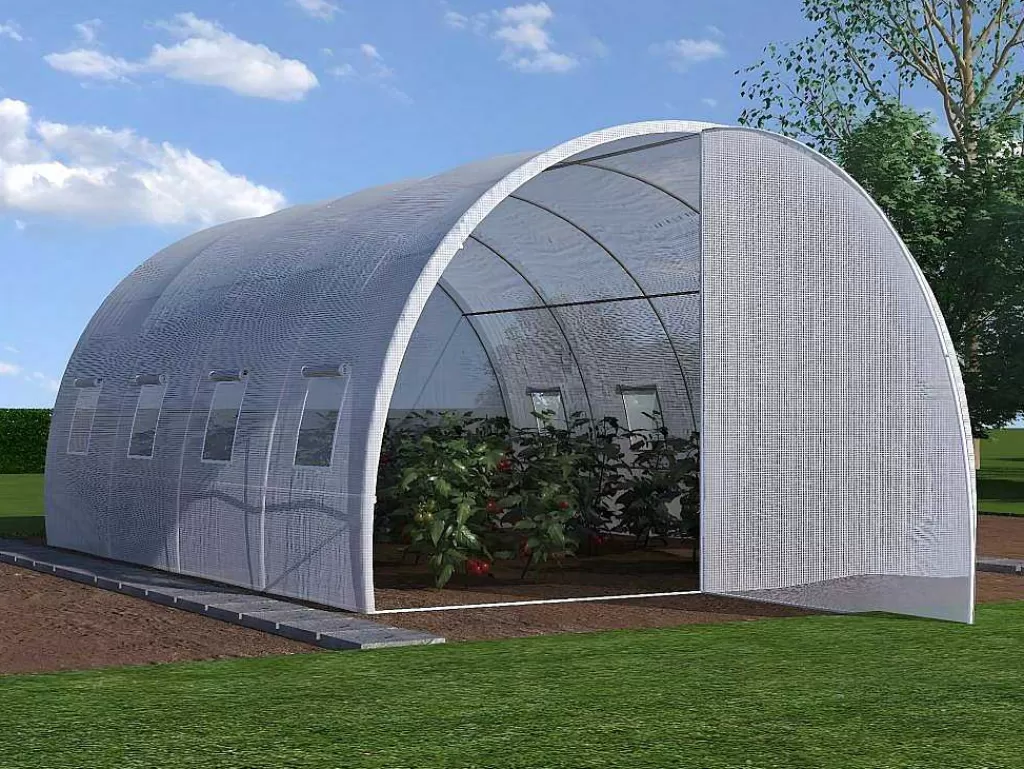 Ferramenta De Jardinagem*Vente-unique Cobertura De Substituicao Para Estufa Estilo Tunel Com Porta 12 M , C300 X L400 X A200 Cm - Alocasia