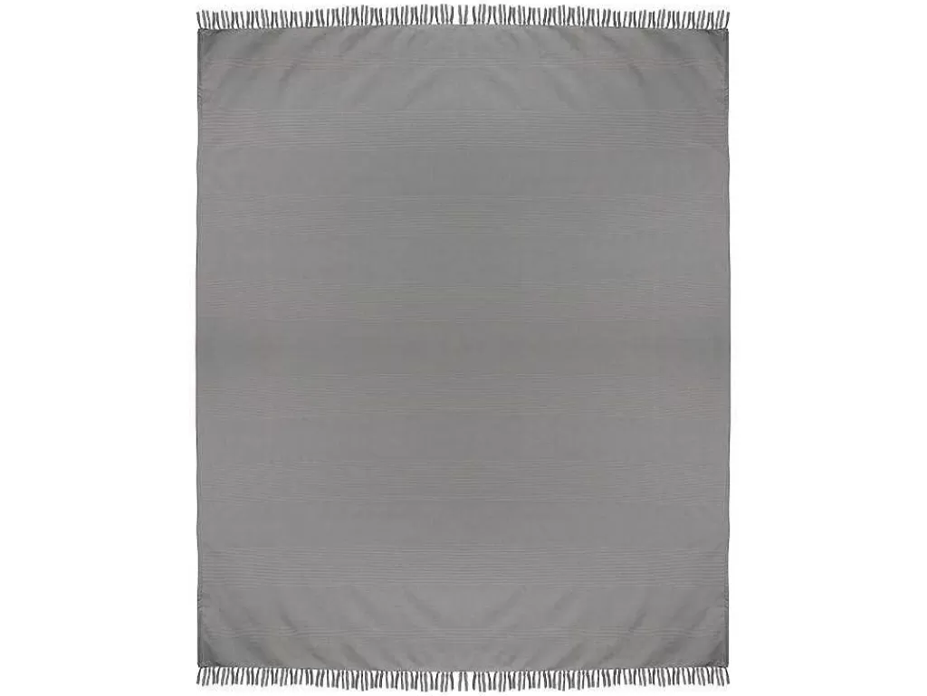 Roupa De Cama*OZAIA Colcha Com Franjas Em Algodao 230 X 250 Cm Cinza - Segna