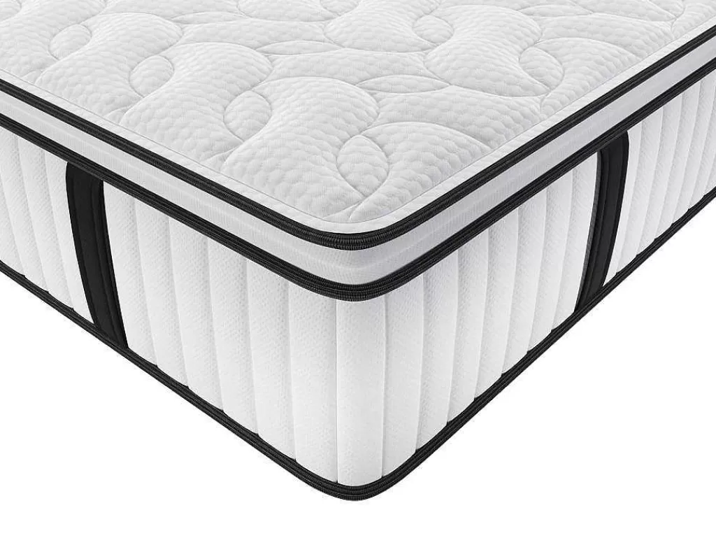 Colchão De 2 Lugares*DREAMEA HOTEL Colchão Anti-Fogo De Molas Ensacadas E Sobrecolchão Integrado Delice De - 180X200 Cm