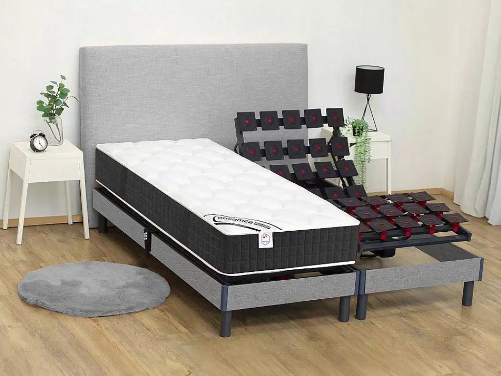 Colchão De 1 Lugar*DREAMEA Colchão Articulado 80 X 200 Cm Molas Ensacadas E Memória De Forma - Parox Ii Da