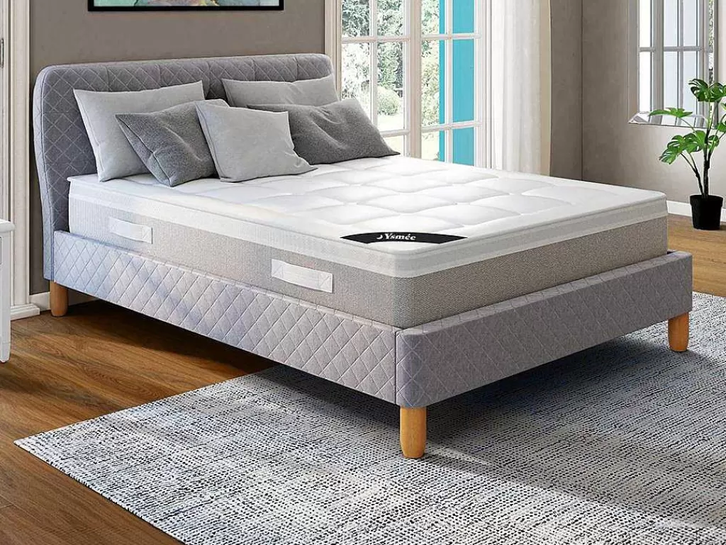 Colchão De Látex*Ysmée Colchão De 160X200 Cm Molas Ensacadas 7 Zonas De Conforto Látex Esp. 28 Cm - Duchessa Ii Da Ysmee