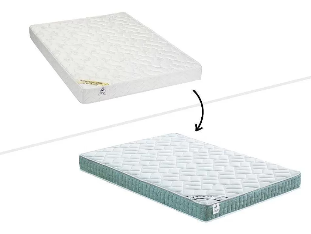 Colchão De Látex*DREAMEA Colchão De Espuma Com Nucleo De Látex OrthoLátex Da Esp.17 Cm - 160X200 Cm