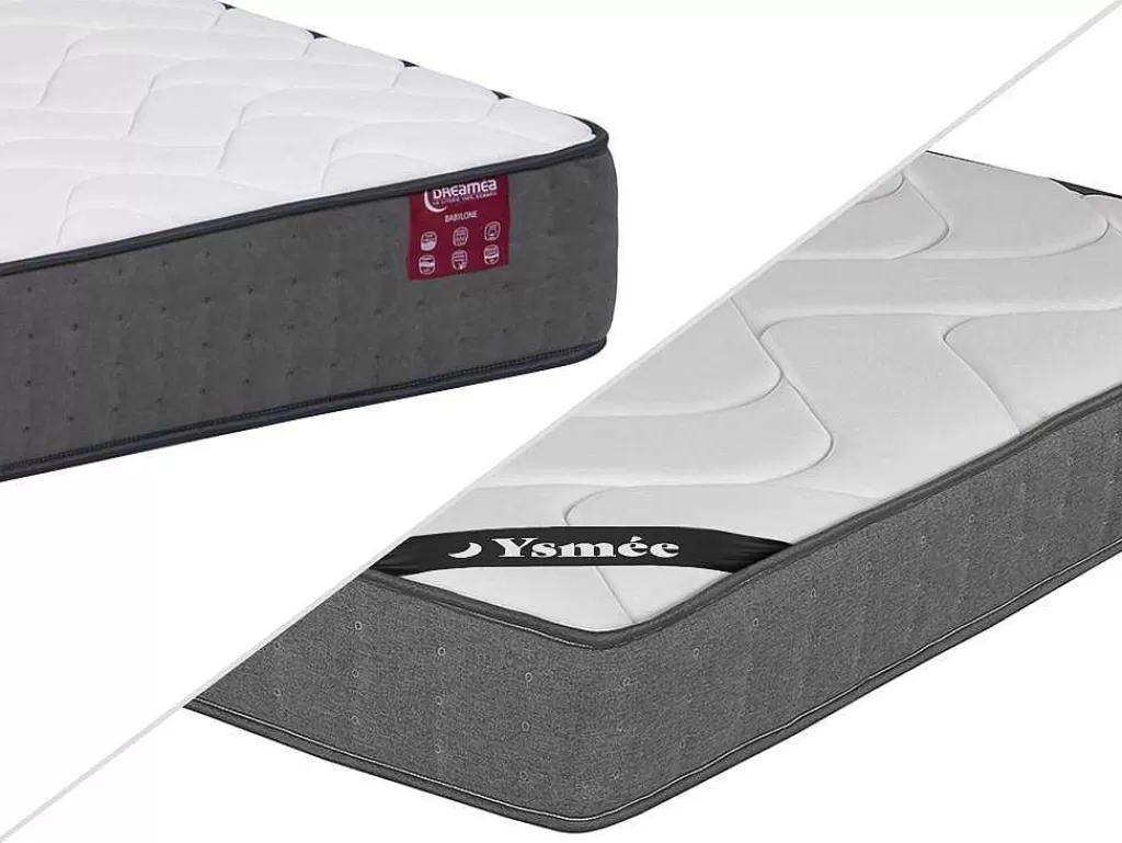 Colchão De 2 Lugares*Ysmée Colchão De Molas Ensacadas 5 Zonas Conforto Memória De Forma Babylone Da Dreamea Esp. 23 Cm - 140X190 Cm