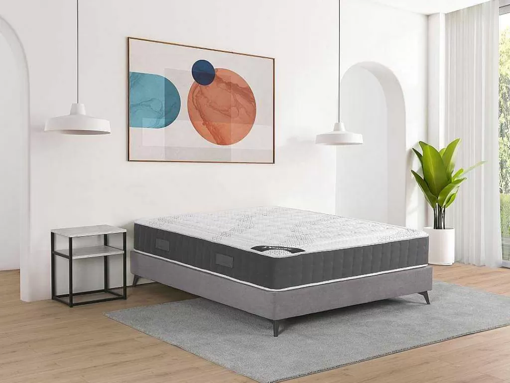 Colchão De 2 Lugares*Ysmée Colchão De Molas Ensacadas Conforto Memória De Forma Atlantide Da Dreamea Esp. 27 Cm - 160X200 Cm