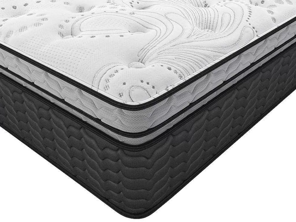 Colchão Com Memória De Forma*DREAMEA Colchão De Molas Ensacadas E Sobrecolchão Integrado Gamiani De - 140 X 190 Cm