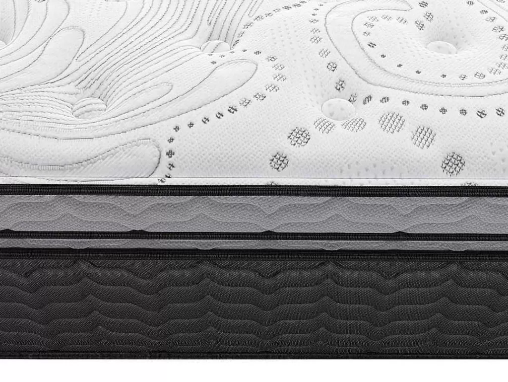 Colchão Com Memória De Forma*DREAMEA Colchão De Molas Ensacadas E Sobrecolchão Integrado Gamiani De - 140 X 190 Cm