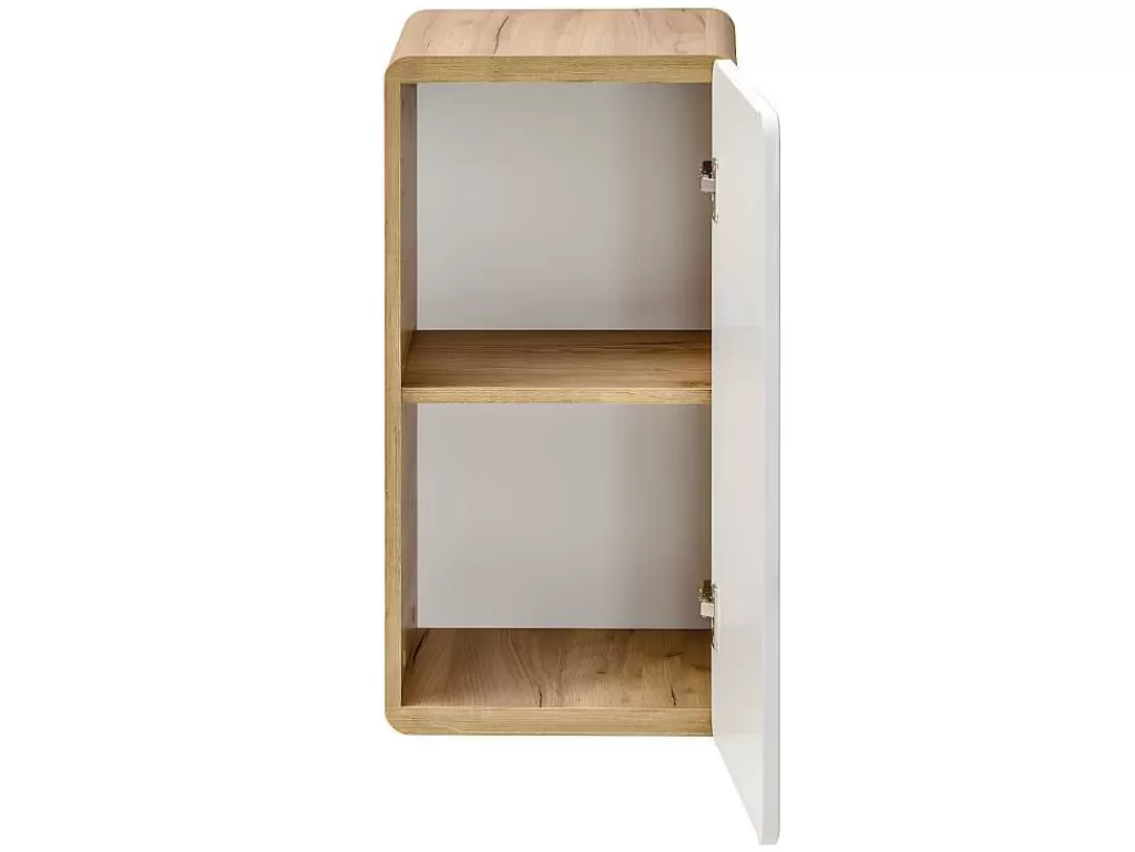 Coluna De Casa De Banho*Vente-unique Coluna De Casa De Banho Cor Natural E Branca C32 X L35 X A68 Cm - Aruba