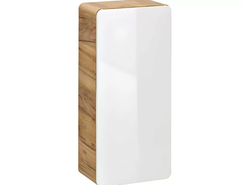 Coluna De Casa De Banho*Vente-unique Coluna De Casa De Banho Cor Natural E Branca C35 X L22 X A75 Cm - Aruba
