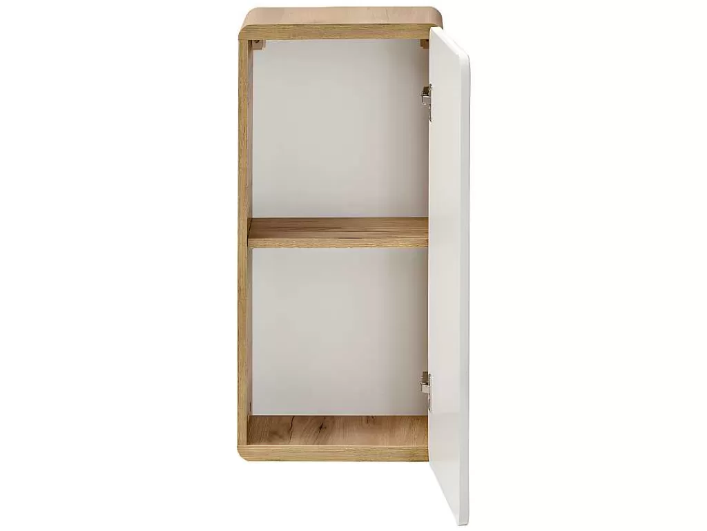 Coluna De Casa De Banho*Vente-unique Coluna De Casa De Banho Cor Natural E Branca C35 X L22 X A75 Cm - Aruba