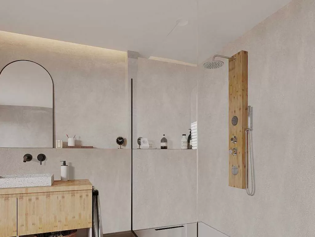 Coluna De Duche*Shower & Design Coluna De Duche De Hidromassagem Em Bambu De 20X140 Cm - Solal
