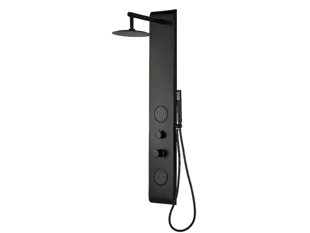 Coluna De Duche*Shower & Design Coluna De Duche Hidromassagem Jubida - Preto - 20*130 Cm