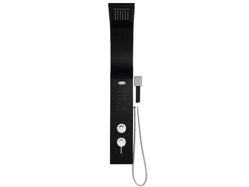 Coluna De Duche*Shower & Design Coluna De Duche Hidromassagem Kourbea - Preta - 20 X 132 Cm