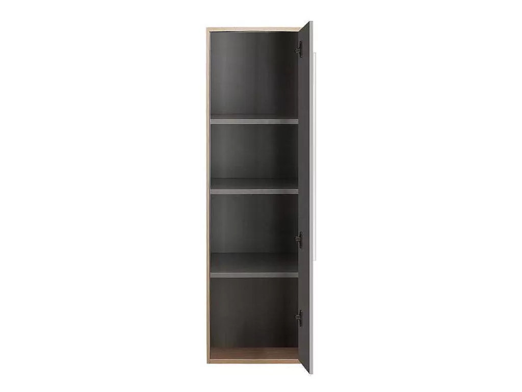 Coluna De Casa De Banho*Vente-unique Coluna Suspensa Para Casa De Banho Cor Natural Clara E Cinza, C35 X L30 X A120 Cm - Jasmine