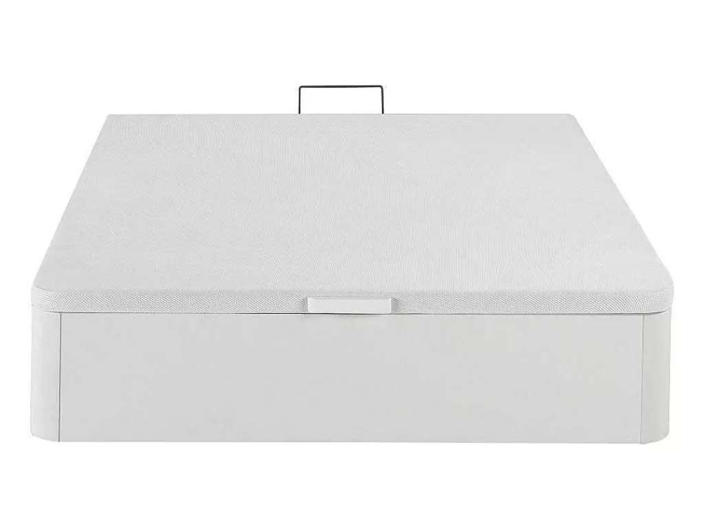 Conjunto Colchão E Sommier*DREAMEA Conjunto Artigos De Cama 160 X 200 Cm Sommier Com Espaco De Arrumação Branco + Colchão De Espuma Hd - Heaven Da