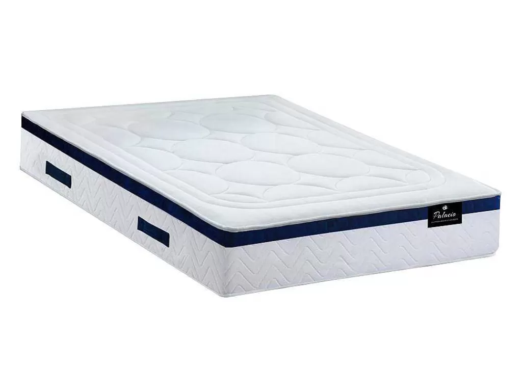 Conjunto Colchão E Sommier*Palacio Conjunto Artigos De Cama 160 X 200 Cm Sommier Com Espaco De Arrumação Branco + Colchão De Molas Ensacadas - Marquis Da Dreamea