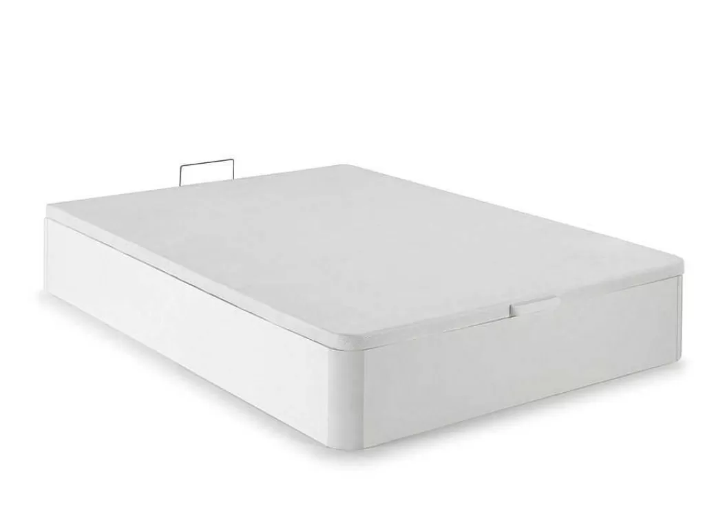 Conjunto Colchão E Sommier*Palacio Conjunto Artigos De Cama 160 X 200 Cm Sommier Com Espaco De Arrumação Branco + Colchão De Molas Ensacadas - Marquis Da Dreamea
