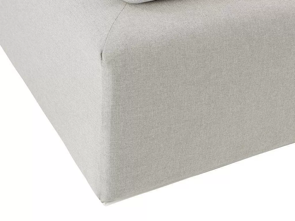 Cama Boxspring, Cama Continental*Ysmée Conjunto Completo Boxspring Cabeceira De Cama + Sommier Com Leds + Colchão 180X200 Cm Tecido Cinza - Otaru De Ysmee
