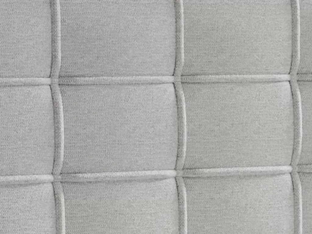 Cama Boxspring, Cama Continental*Ysmée Conjunto Completo Boxspring Com Cabeceira Estofada + Sommier + Colchão + Sobrecolchão 160 X 200 Cm Tecido Cinza-Claro - Inao De Ysmee