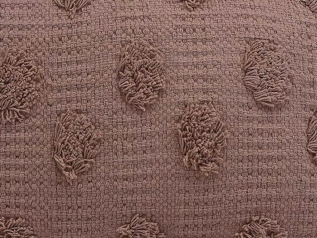 Têxtil De Casa*OZAIA Conjunto De 2 Almofadas 100% Algodao Tufado De 30 X 50 Cm Cor-De-Rosa Velho - Jadel