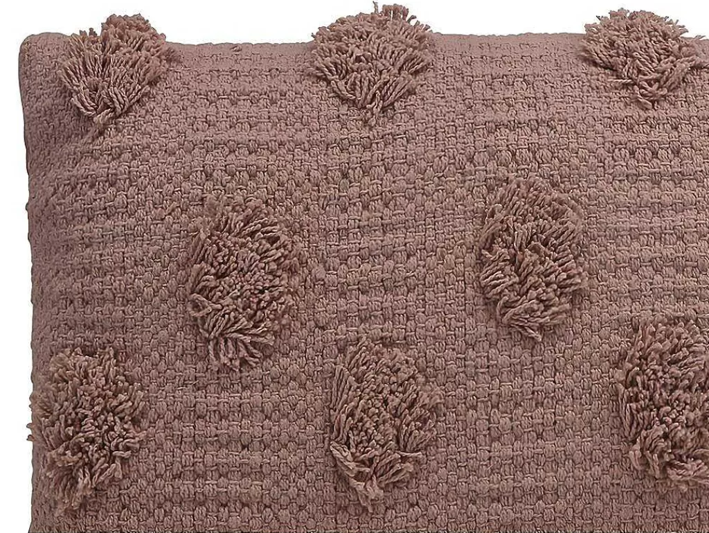 Têxtil De Casa*OZAIA Conjunto De 2 Almofadas 100% Algodao Tufado De 30 X 50 Cm Cor-De-Rosa Velho - Jadel