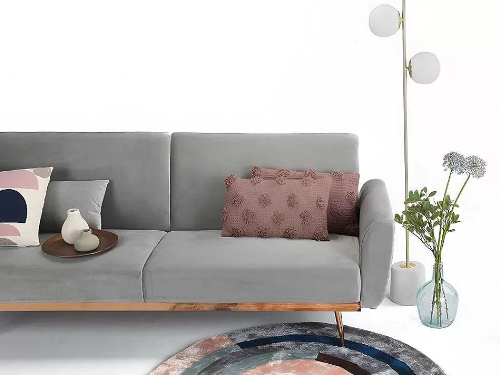 Têxtil De Casa*OZAIA Conjunto De 2 Almofadas 100% Algodao Tufado De 30 X 50 Cm Cor-De-Rosa Velho - Jadel