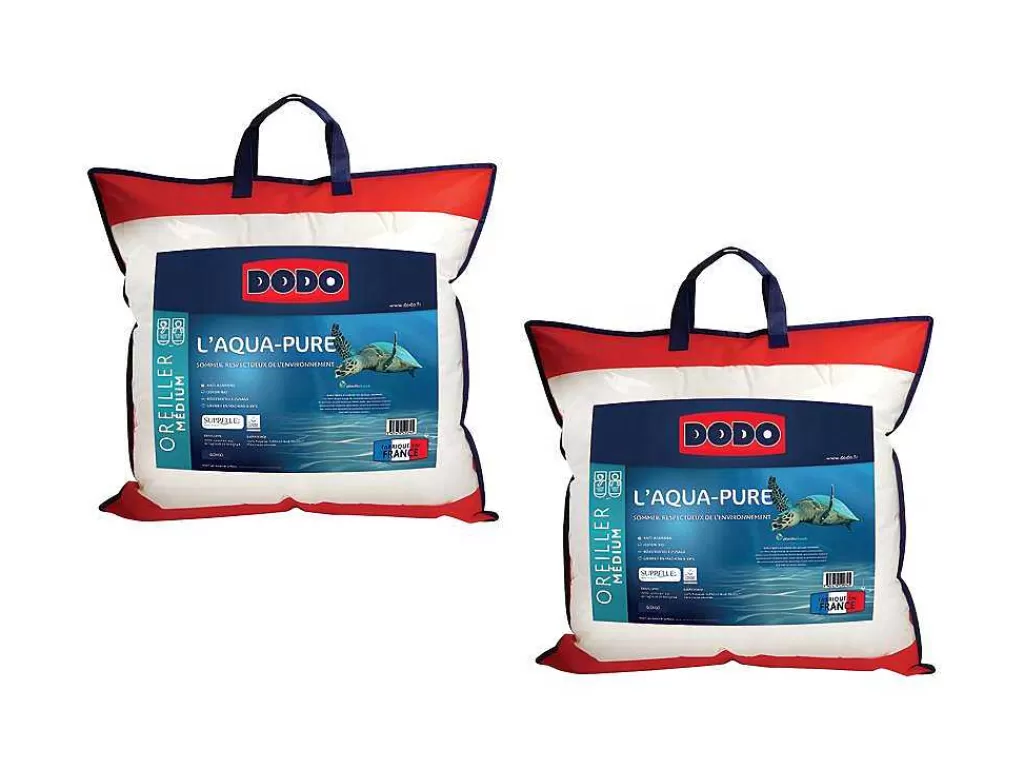 Almofada*DODO Conjunto De 2 Almofadas Aqua-Pure De 60 X 60 Cm - Capa 100% Algodao Biologico