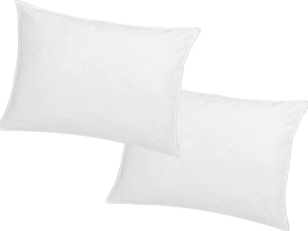Almofada*Palacio Conjunto De 2 Almofadas Memória De Forma Memofill 50 X 70 Cm Percal De Algodao 91 Fios/Cm 750 G Branco - Auxence