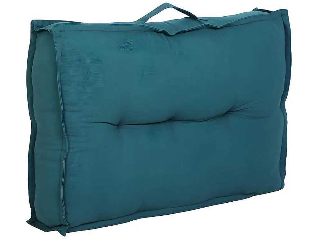 Decoração De Jardim*OZAIA Conjunto De 2 Almofadoes De Encosto Para Palete Baila - Algodao - 40X60X12 Cm - Azul