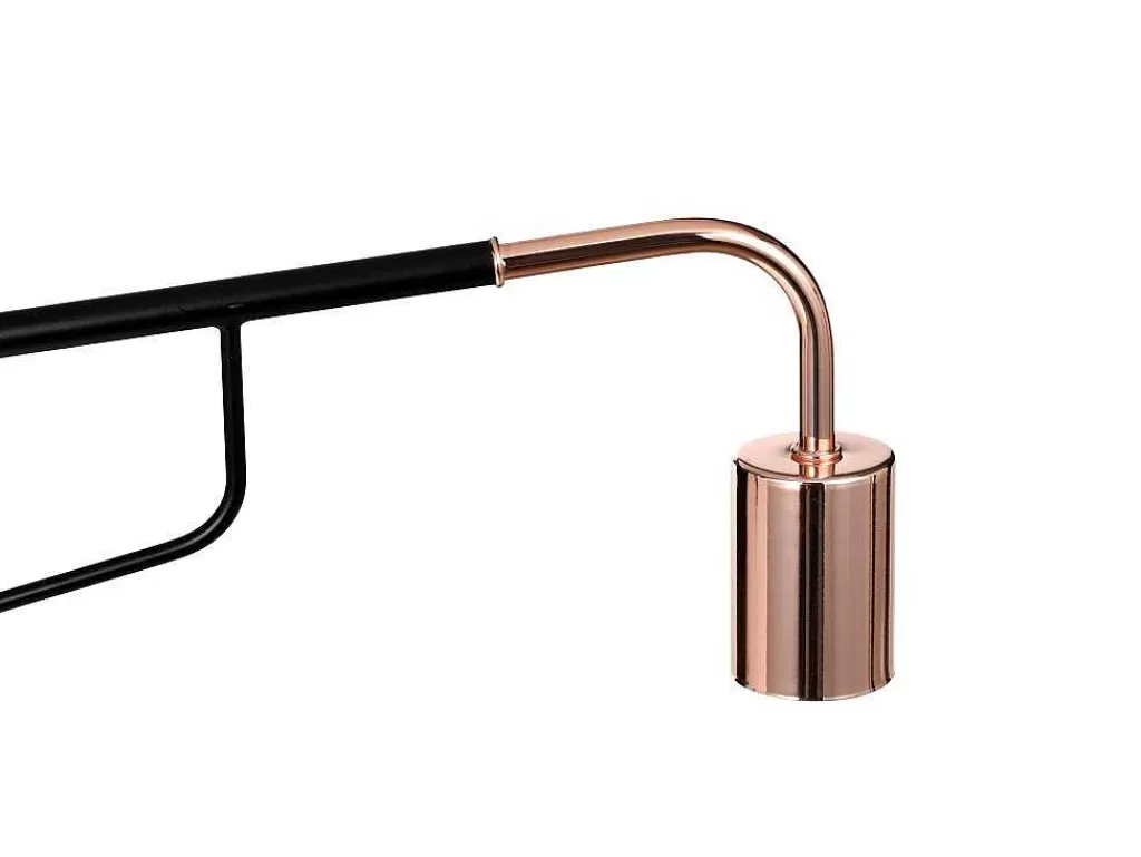Candeeiro De Parede*OZAIA Conjunto De 2 Apliques De Parede Moveis Metal, C65 X L10 X A25 Cm, Preto E Acobreado - Colwood