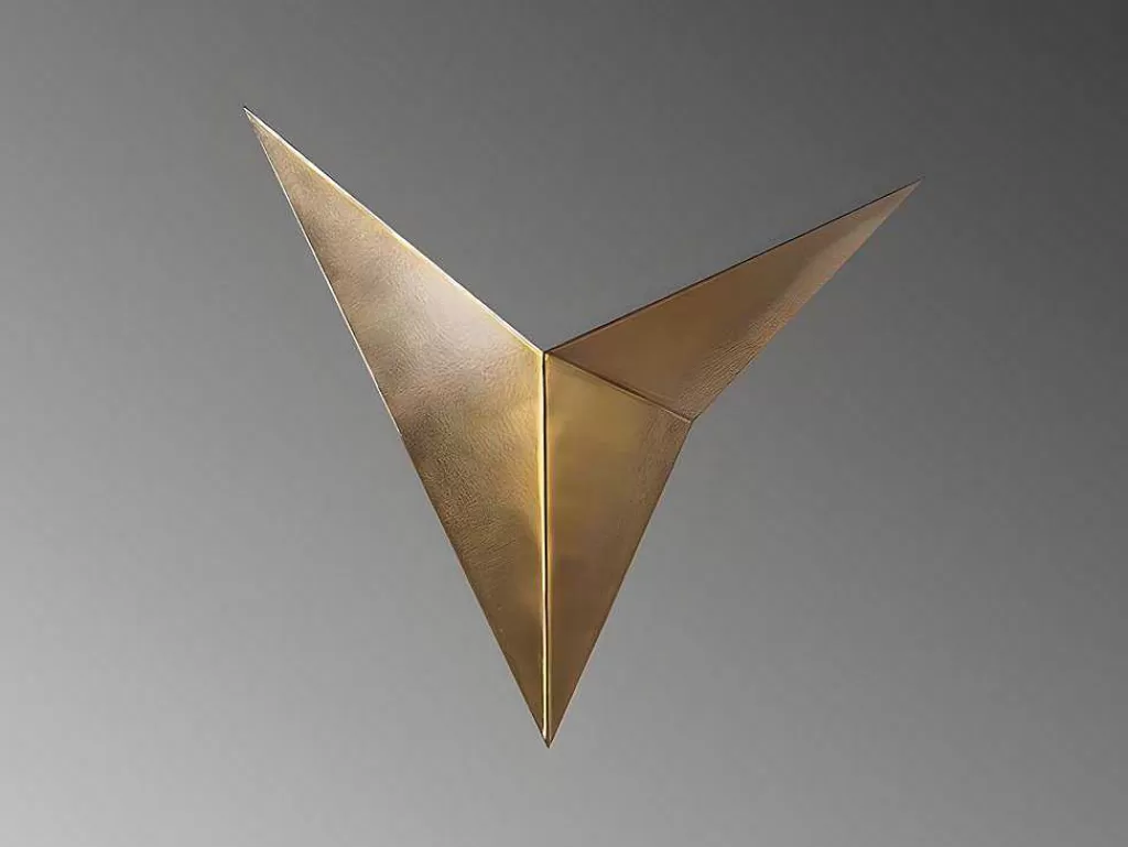 Candeeiro De Parede*OZAIA Conjunto De 2 Apliques Em Metal C34 X L5 X A34 Cm Dourado - Birdo