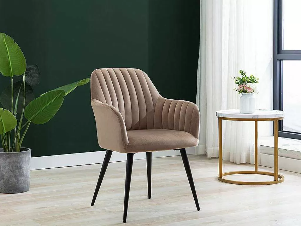 conjunto_de_2_cadeiras_com_apoios_de_bracos_em_veludo_e_metal_preto_cor_bege__eleana_2.webp Cadeira*Vente-unique Conjunto De 2 Cadeiras Com Apoios De Bracos Em Veludo E Metal Preto Cor Bege - Eleana