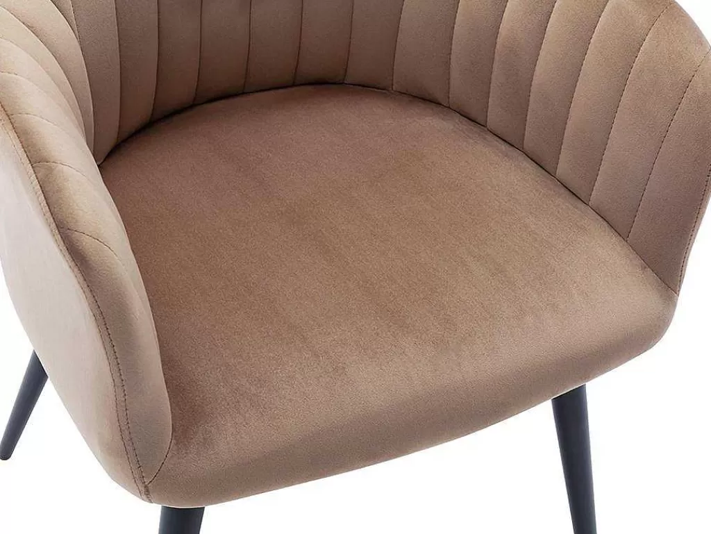 conjunto_de_2_cadeiras_com_apoios_de_bracos_em_veludo_e_metal_preto_cor_bege__eleana_7.webp Cadeira*Vente-unique Conjunto De 2 Cadeiras Com Apoios De Bracos Em Veludo E Metal Preto Cor Bege - Eleana