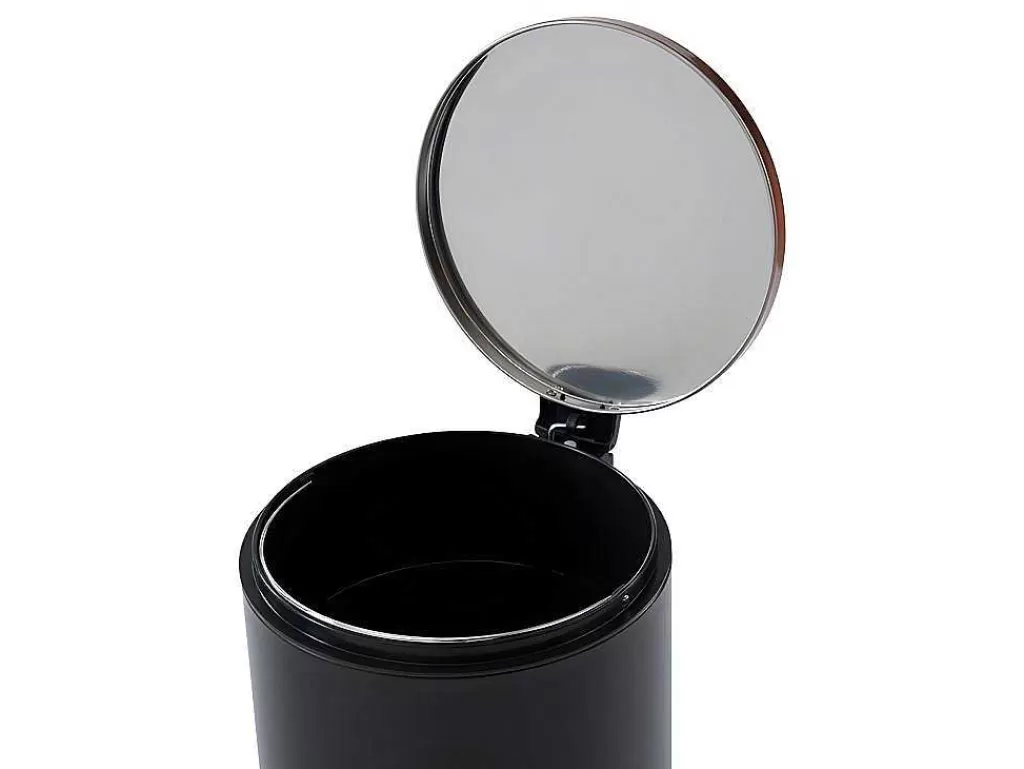Acessórios E Arrumação De Cozinha*OZAIA Conjunto De 2 Caixotes Do Lixo Com Pedal Em Inox De 30 L E 3 L Cor Preto E Cobre - Pira