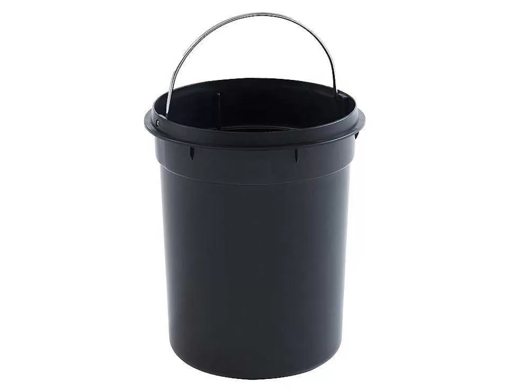 Acessórios E Arrumação De Cozinha*OZAIA Conjunto De 2 Caixotes Do Lixo Com Pedal Em Inox De 30 L E 3 L Cor Preto E Cobre - Pira