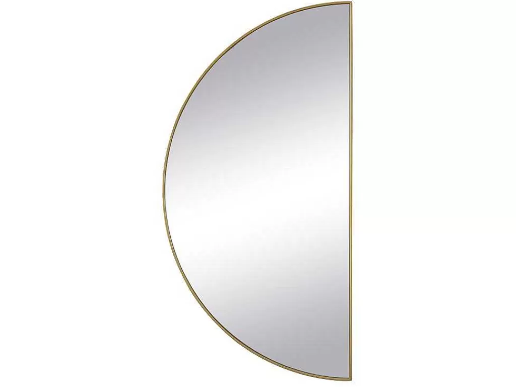 Espelhos*OZAIA Conjunto De 2 Espelhos Semicirculo Design Em Metal C50 X A100 Cm Dourado - Gavra