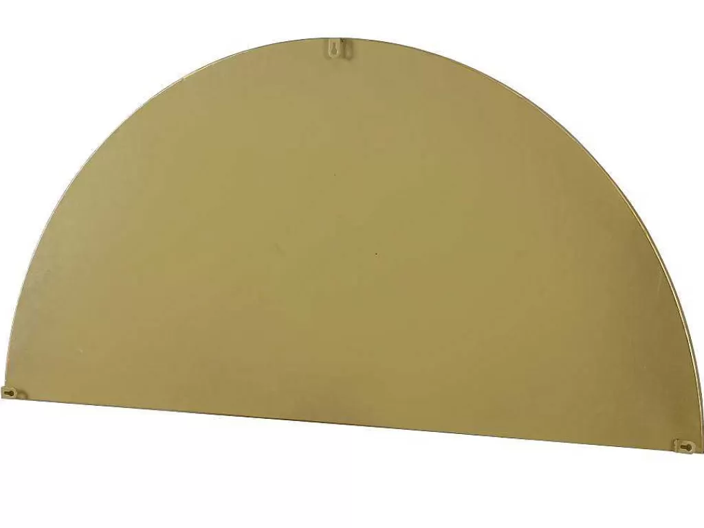Espelhos*OZAIA Conjunto De 2 Espelhos Semicirculo Design Em Metal C50 X A100 Cm Dourado - Gavra