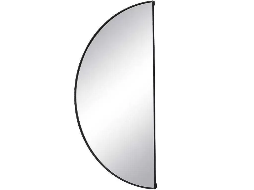 Espelhos*OZAIA Conjunto De 2 Espelhos Semicirculo Design Em Metal C50 X A100 Cm Preto - Gavra