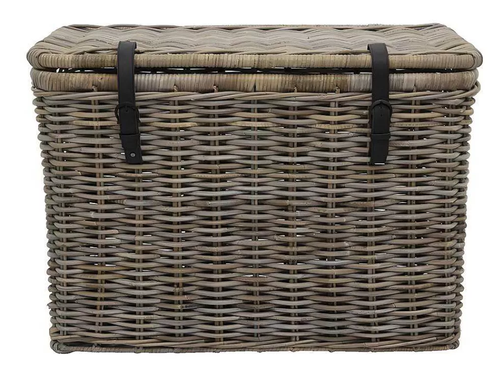 Acessórios De Arrumação*OZAIA Conjunto De 2 Malas Em Kubu De C80 X L45 X A55 Cm E C70 X L35 X A45 Cm Cor Cinza Natural - Nefta