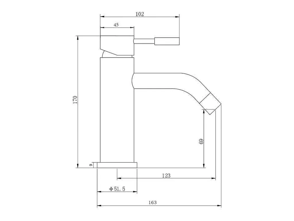 Torneira*Shower & Design Conjunto De 2 Torneiras Misturadoras Mecanicas Arredondadas Em Inox Escovado Preto Mate A17 Cm - Salavan
