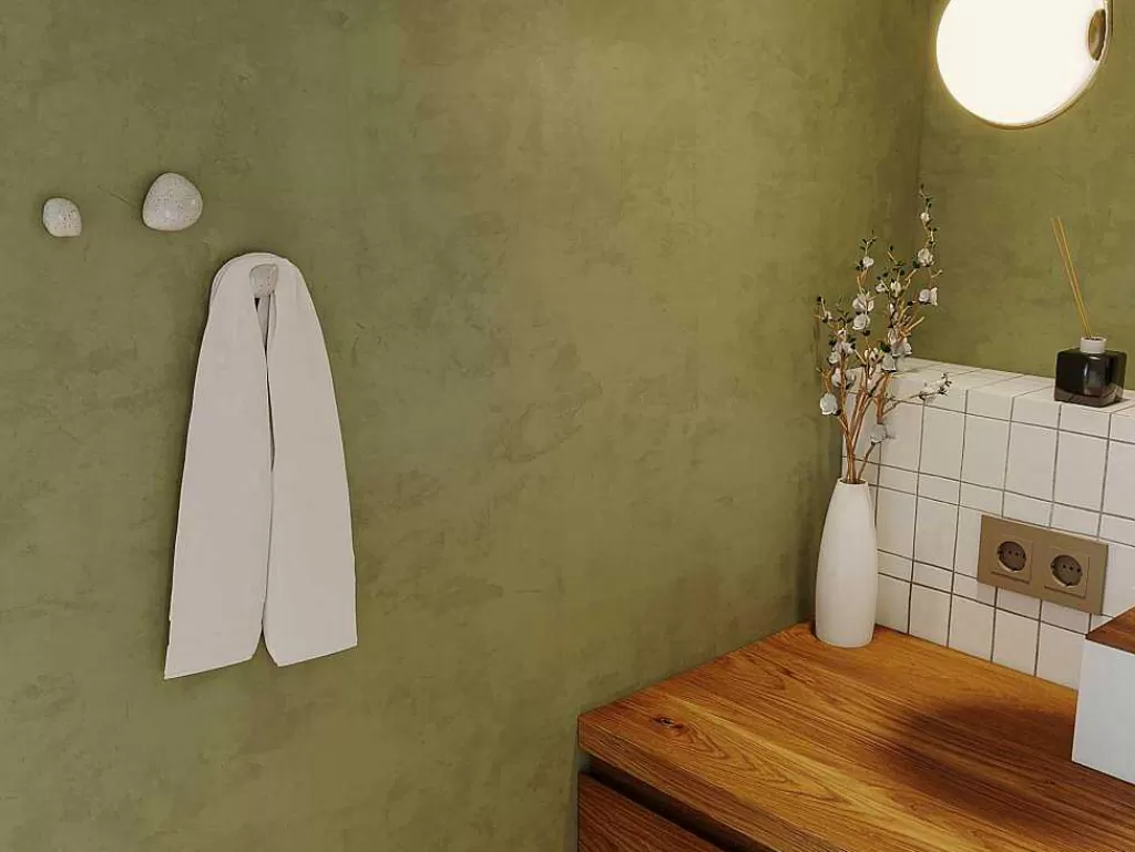 Acessórios De Arrumação*Vente-unique Conjunto De 3 Cabides De Casa De Banho Em Terrazzo, 3 Tamanhos - Stochi