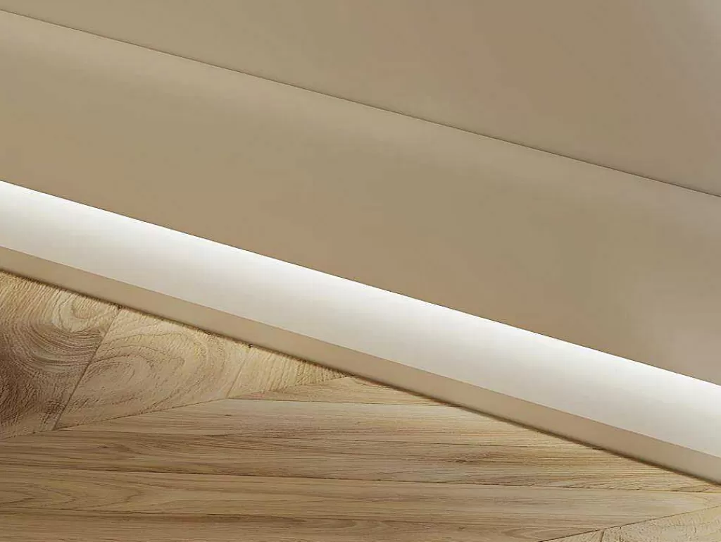 Rodape*Vente-unique Conjunto De 3 RodaPés Em Polistireno C290 X A10 Cm Branco - Coreo